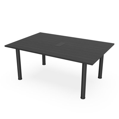 Table de réunion rectangulaire avec pieds électriques et électriques
