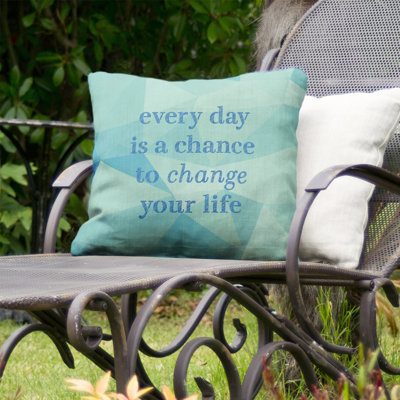 Coussin décoratif intérieur/extérieur change your life