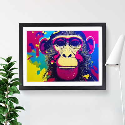 Monkey Splash Vol.2 Abstract - Framed Print