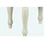Table d'appoint vintage brun-blanc avec tiroir de rangement