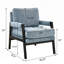 Fauteuil d'appoint rembourré en chenille de style Mid-Century-1083103027