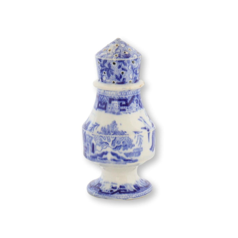 Pot à poivre 1850S Pearlware Willow