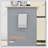 Rolling Kitchen Island Cart with Drawer, Adjustable Shelf, and 2 Towel Racks for Efficient Storage and Mobility