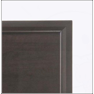 Madison Espresso Finish Queen Bed with Durable Wood Construction and Elegant Raised Molding Trim Design