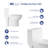 Denbigh 1.1/1.6 GPF Dual Flush Chair Height Elongated Bowl Comfort Height One-Piece Toilet (Seat Included)-94619530