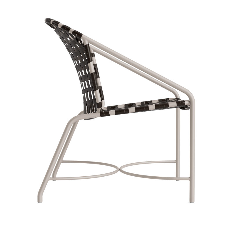 Kantan Outdoor Lounge Chair, Dove Smooth/Coffee