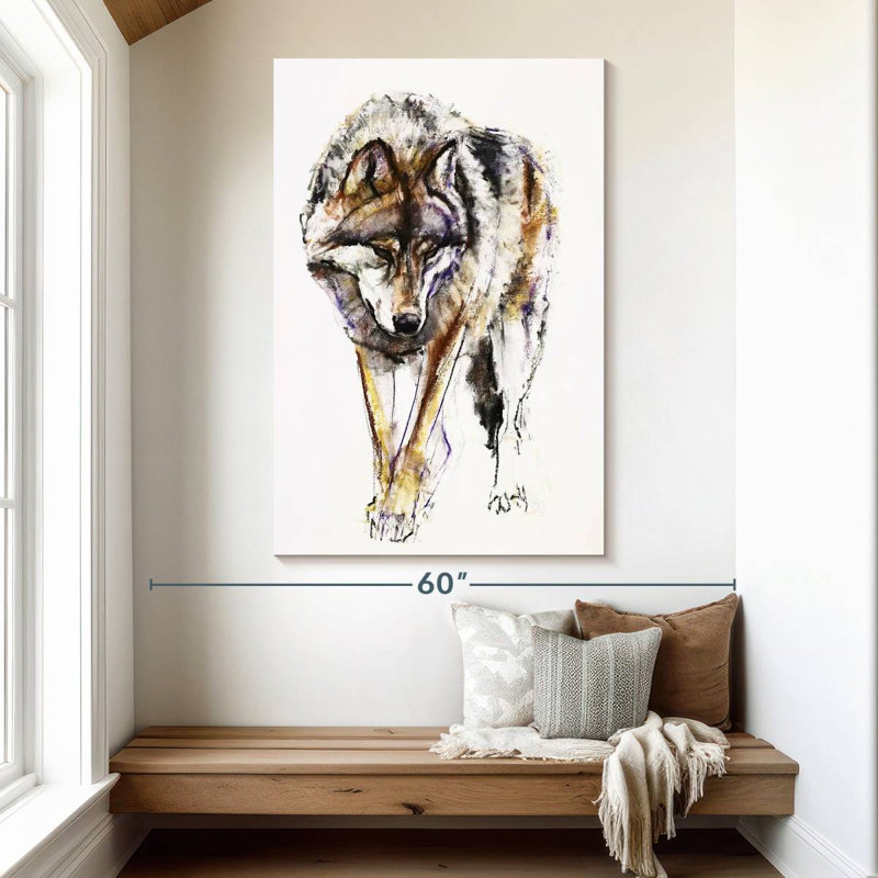 Brampt European Wolf, 51" H x 34" W