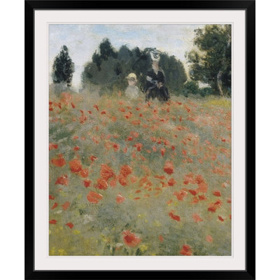 «Wild Poppies», détail par Claude Monet - impression
