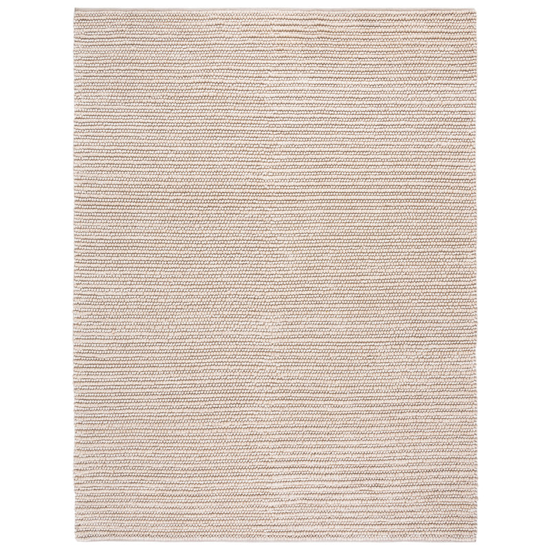 Natura 287 Flatweave Wool/Cotton No Pattern Rug in Beige/Ivory, Rectangle 8' x 10'