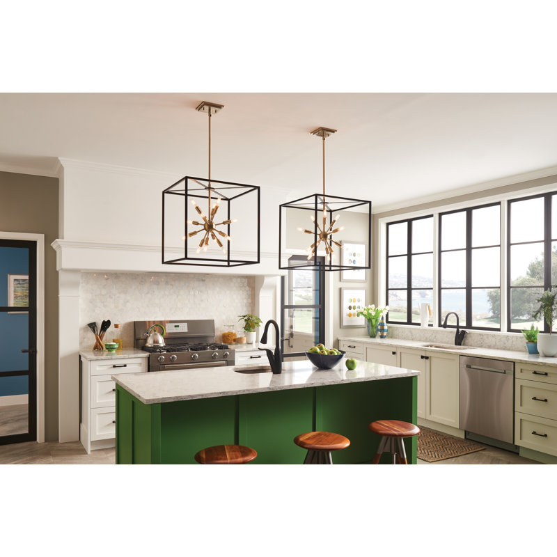 Aros 12-Light Sputnik Rectangle Chandelier