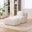 Fauteuil d'appoint modulaire sans accoudoirs 31 po avec repose-pieds 31 po. Fauteuil d'appoint moderne sans siège.-420024884