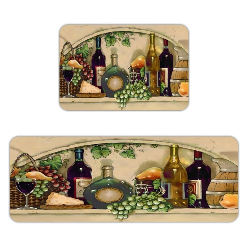 Ensemble de tapis de cuisine 2 pièces