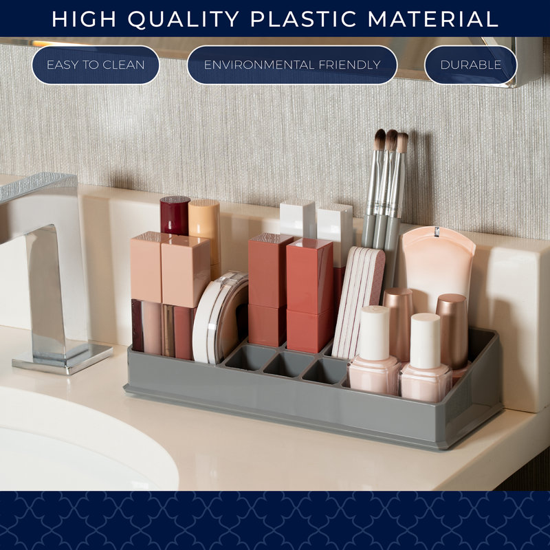 Preiser 11 Compartment Makeup Organizer, Gray