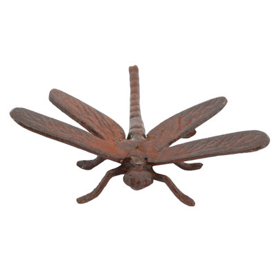 Willena Cast Iron Dragonfly Garden Decor
