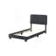 Lit simple contemporain avec rangement sous le lit