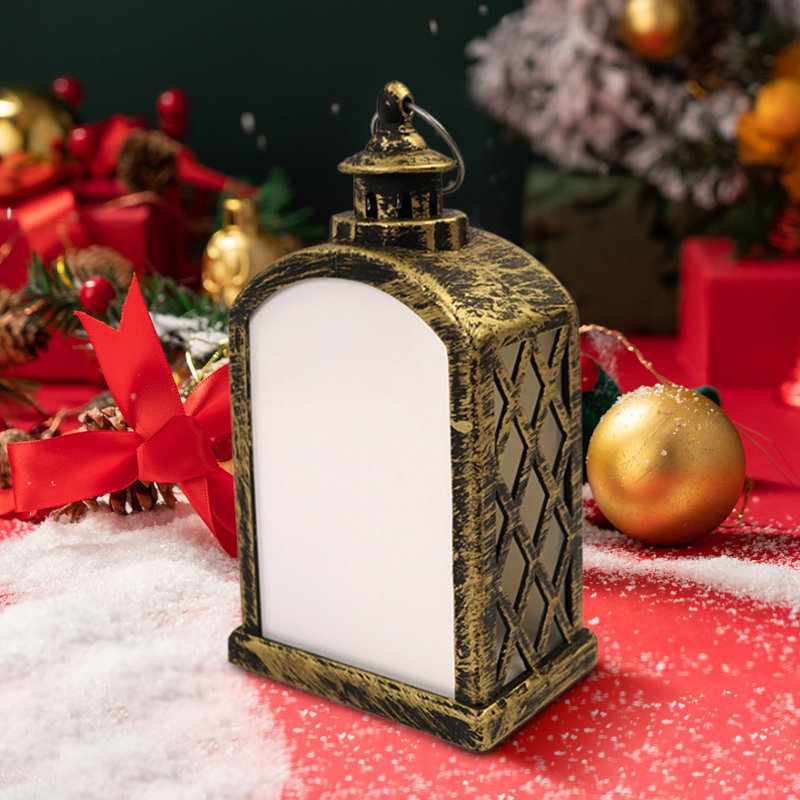 Décoration de Noël lanterne DEL Sublimation thermique, Coppery