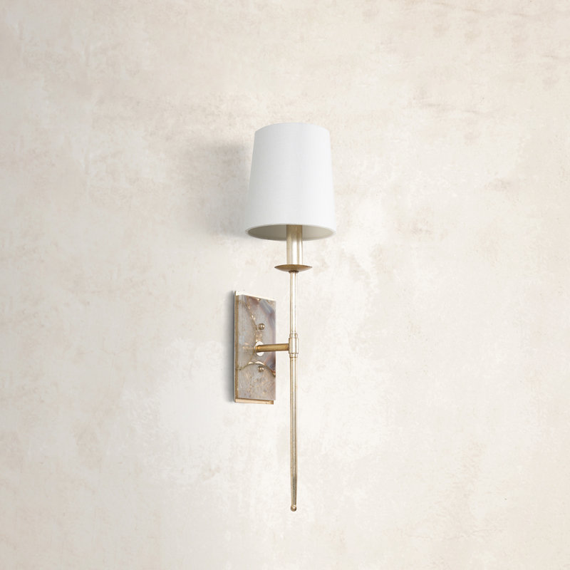 Garnet 1-Light Wallchiere, Silver