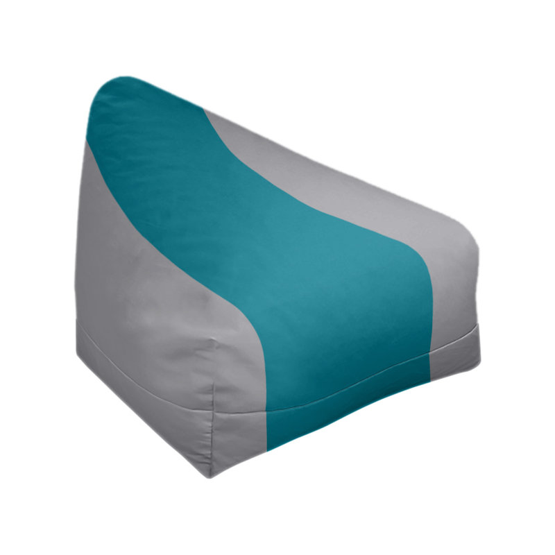 Fauteuil à billes Washington, 27 po x 27 po x 30 po, Gris / bleu sarcelle / gris