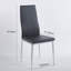 Ensemble de 4 chaises, pieds chromés-311201043