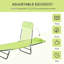 Chaise longue d'extérieur, chaise pliante réglable et, pour la plage, chaise de plage pliable, dossier, bain de soleil, piscine,