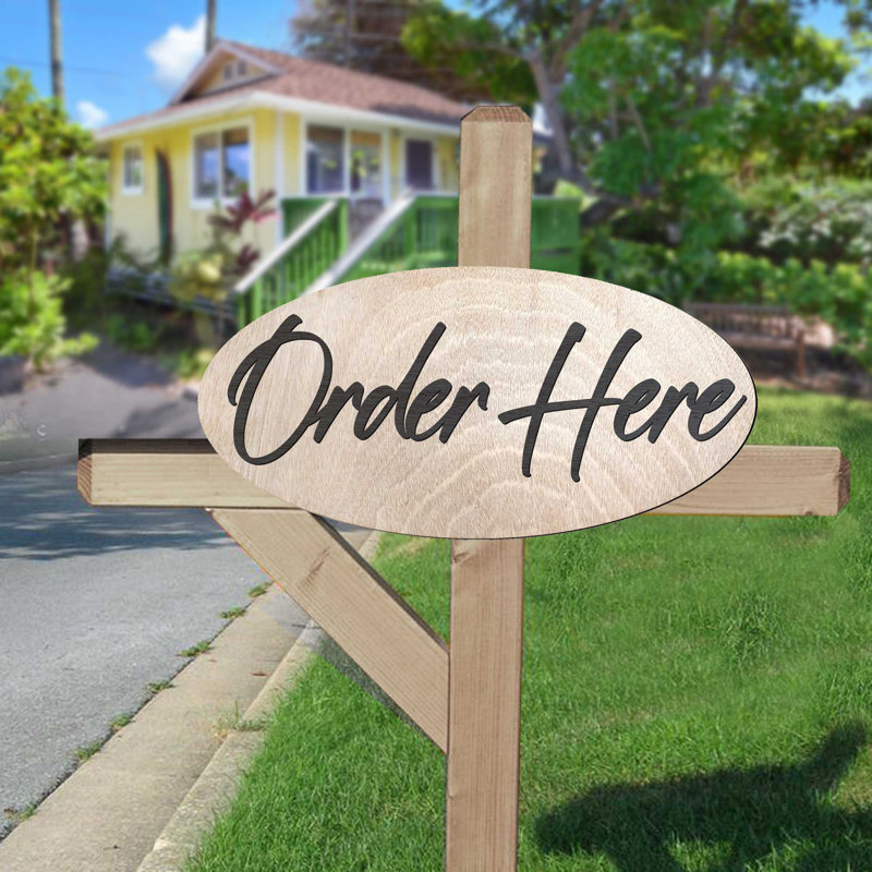 Order Here Sign