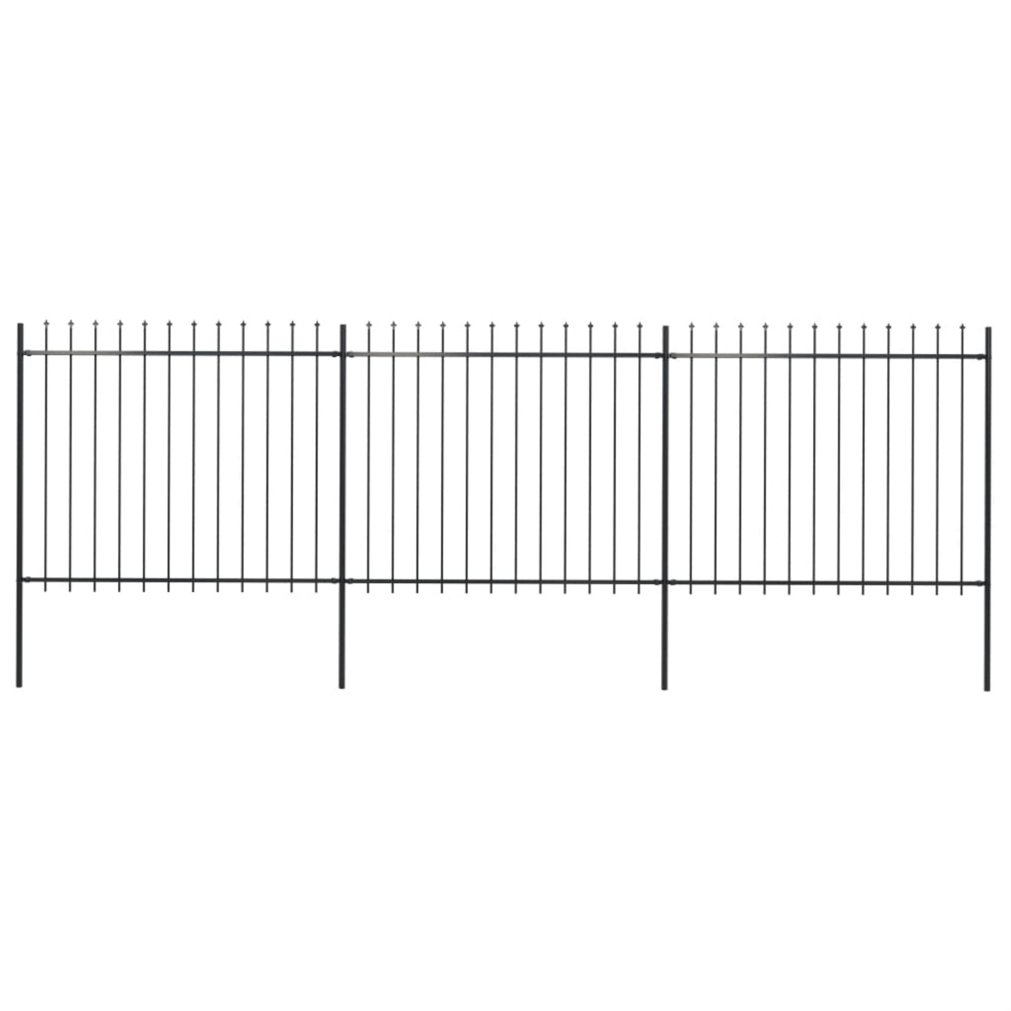 East Urban Home Garden Fence Patio Privacy Screen Fence Wall with Spear