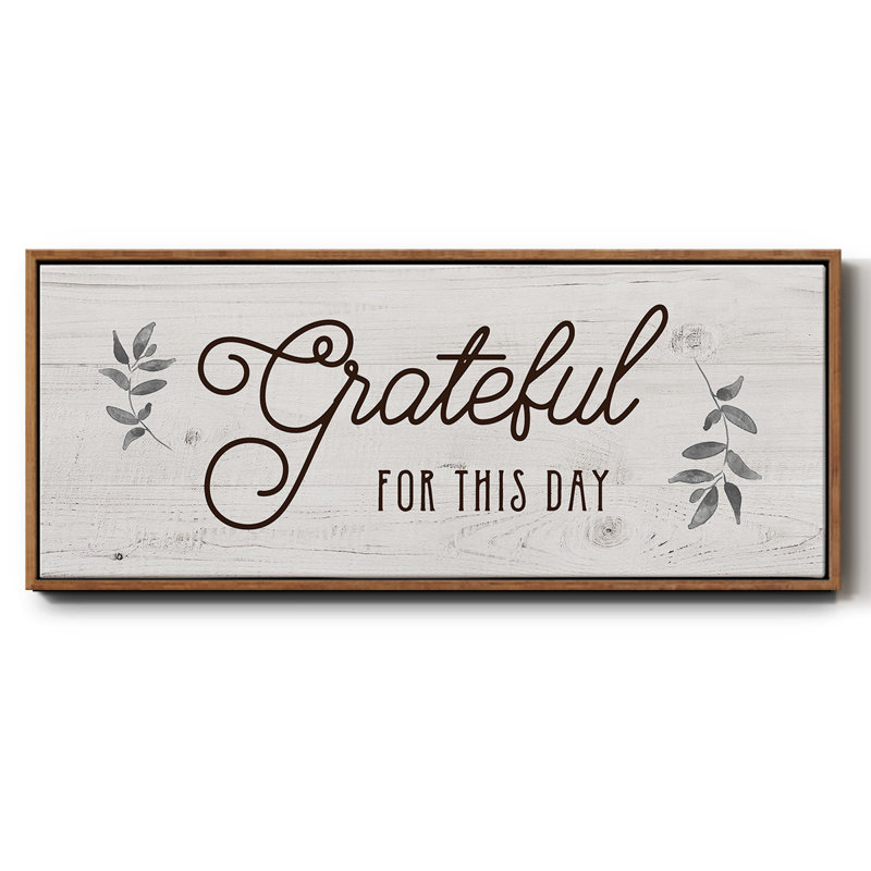 For this Day- Framed Canvas