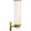 Percy 14" Single Bath Sconce with White Glass-1852912626