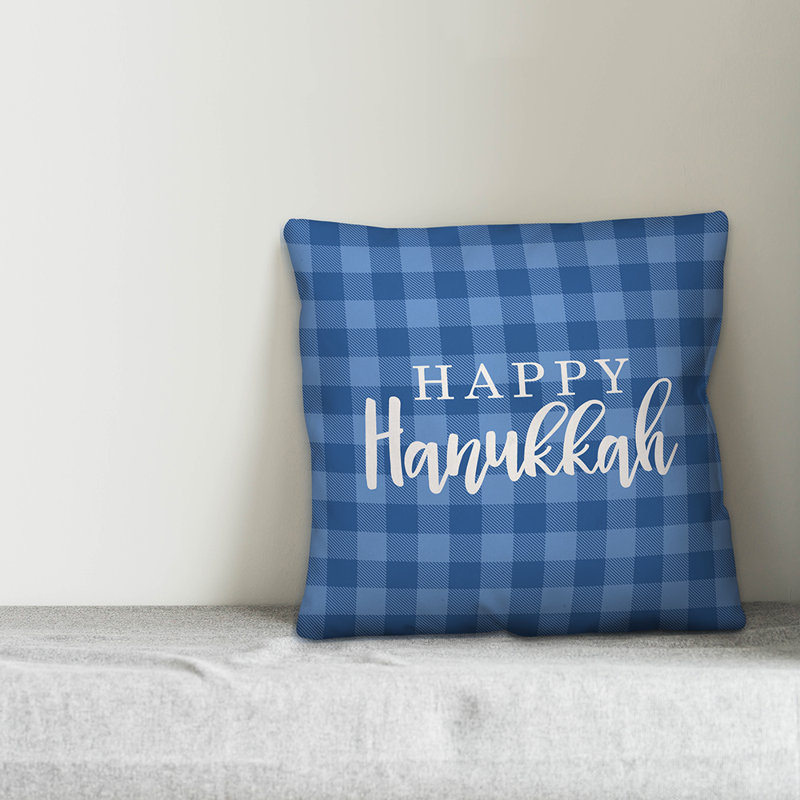  Housse de coussin Happy Buffalo, 18 po x 18 po, Housse de coussin seulement - sans coussin