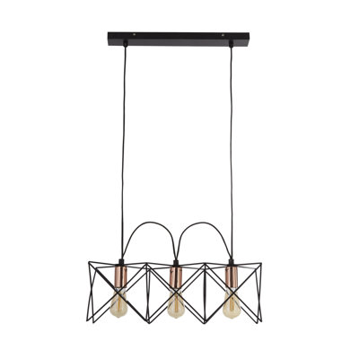 Briceno 3-Light Geometric Chandelier