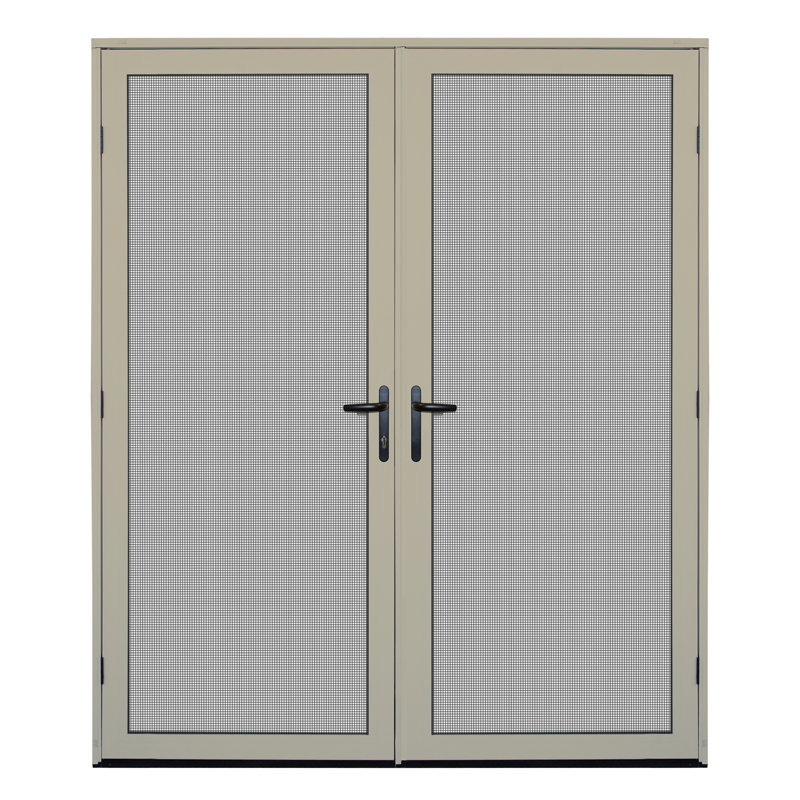 Meshtec 81.6'' Aluminum Screen Doors, 80" H x 64" W x 1.7" D, White