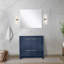 Meuble-lavabo de salle de bain 36 po X P 20 po P, comptoir en quartz et Miroir-2037748781