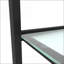 Ensemble de 2 tables basses en verre trempé transparent, petite table d'appoint ronde peu encombrante pour le salon, la chambre à coucher, facile à nettoyer