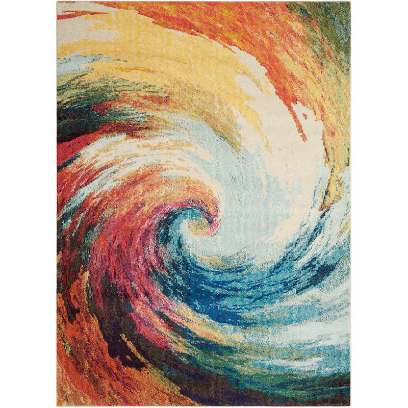 Velva Abstract Indoor Rug, Rectangle 5'3" x 7'3"