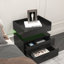 1 ensemble de table de chevet avec bande de lumière DEL réglable, 2 tiroirs, grand espace de rangement, convient pour une table de chevet, une table basse, un canapé, une table d'appoint ou une table de bout pour bureau-83250259
