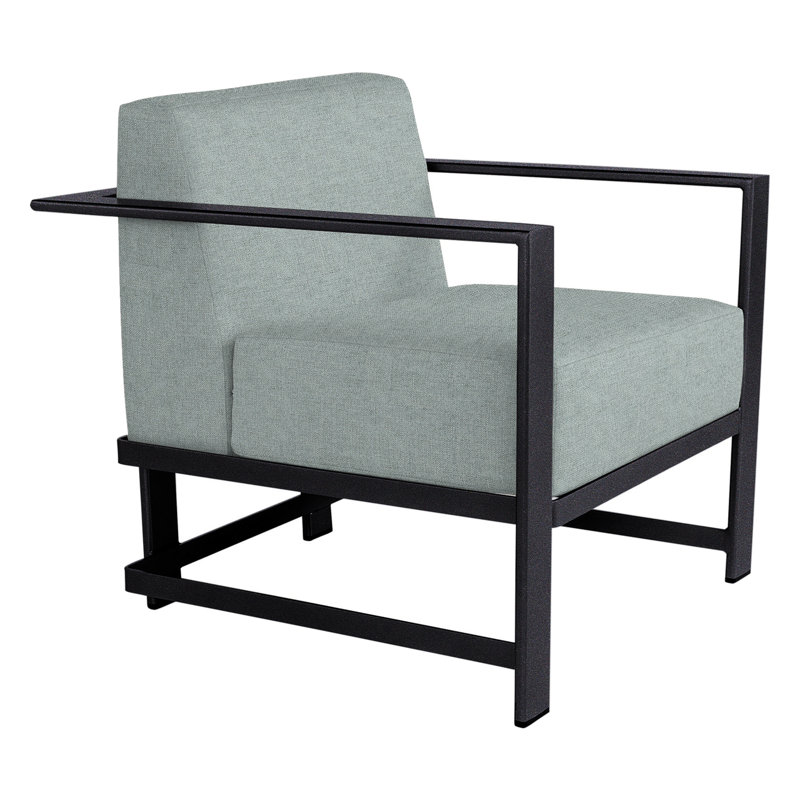Studio Outdoor Lounge Chair, Graphite, Flagship Stone Sunbrella®
