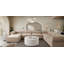 Table basse Montage en faux ciment ivoire Montage