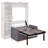 Lit escamotable simple avec canapé et tablettes
