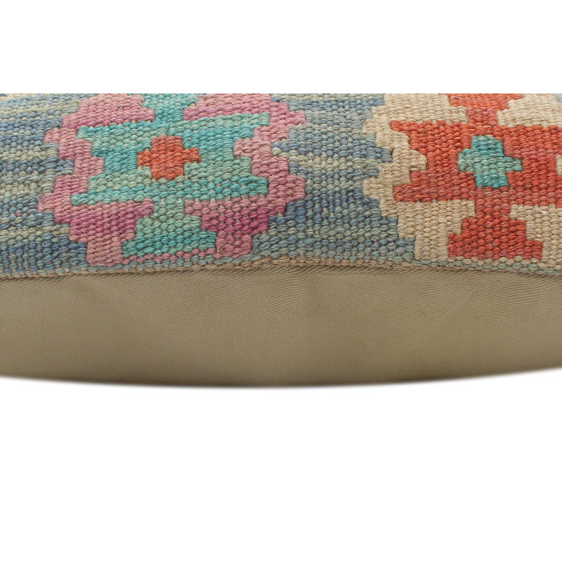 Coussin rustique en kilim tissé à la main