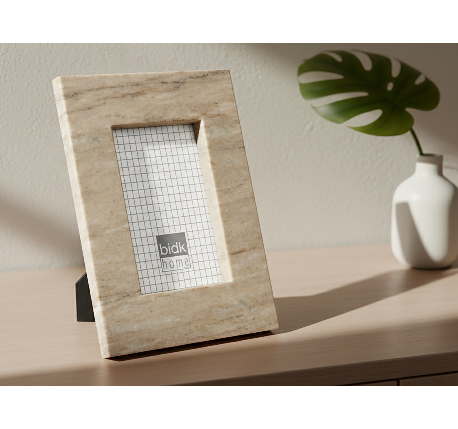 Tellis Brown Marble Matte Picture Frame, 5" x 7"