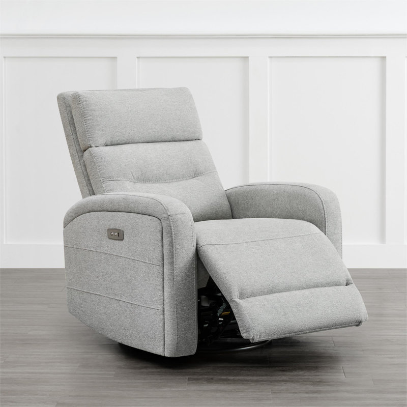 Fauteuil inclinable électrique pivotant 33,3 po Nylie, Colombe, Moteur unique