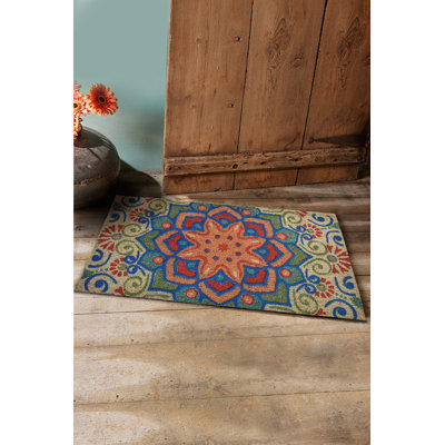 Deasia 28" x 18" Non-Slip Indoor Outdoor Door Mat