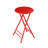 Angulo Folding Stool - Backless 24-Inch Stool with 225lb Capacity for Kitchen or Rec Room - Portable Indoor Counter Bar Stools by Lavish Home (Red)-850238678