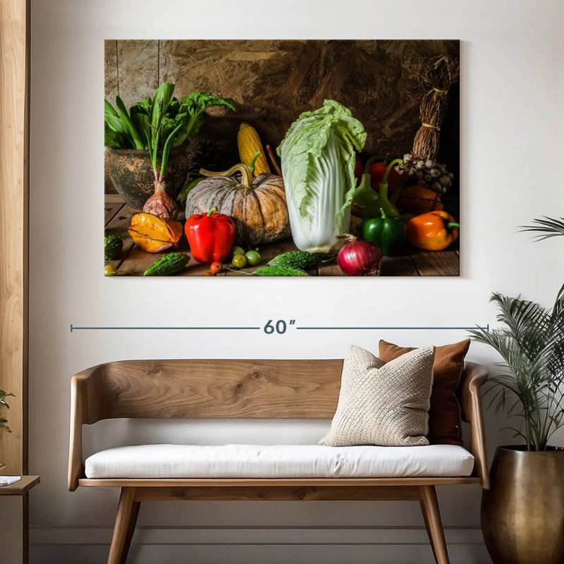 Yarlin Vegetables, 34" H x 51" W