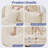 116" L-Shaped Modular Couch With Reversible Ottoman, 3-Seater Corduroy Sectional Cloud Sofa For Living Room-135198134