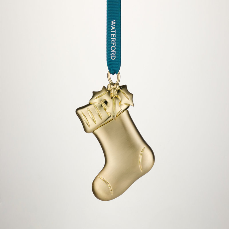 Stocking Golden Ornament