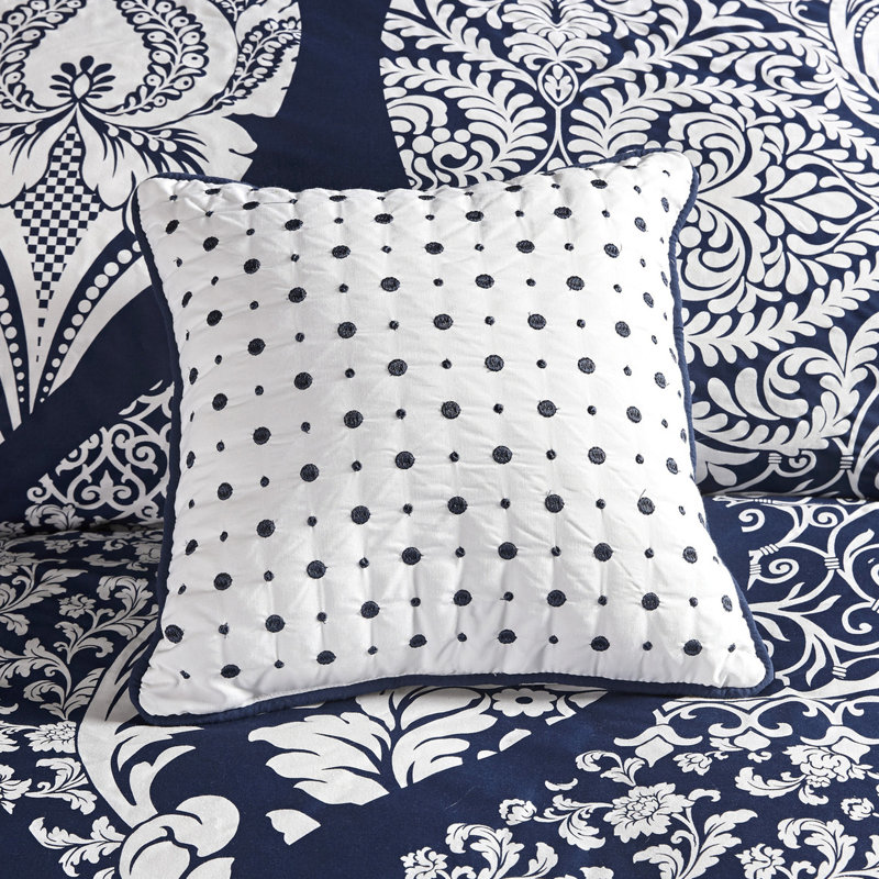 Couette Queen Size Indigo - Coton imprimé avec rembourrage moelleux et détails charmants