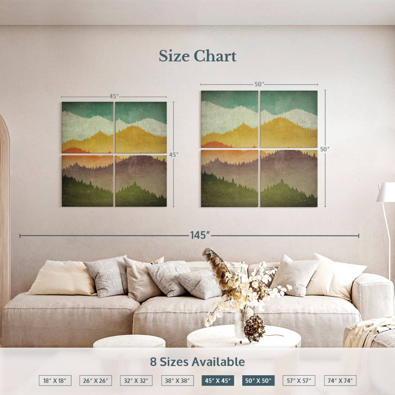 Alvord Vast Mountain View, 45" H x 45" W