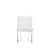     Pangea Home Dexter Modern Upholstered Faux/Vegan Leather Dining Side Chair (Set of 2) – Upholstered Dining Chairs with Steel Legs, Contemporary Kitchen & Dining Room Seating - White with Silver Legs-266883486-266884704