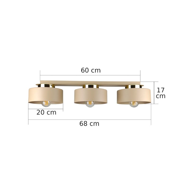 Flush Mount, Beige